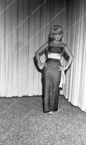 1964 Oscars Elke Sommer fashion Academy Awards aa1965-33</br>Los Angeles Newspaper press pit reprints from original 4x5 negatives for Academy Awards.