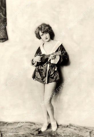 Dorothy Sebastian super sexy outfit portrait with ukulele 8b20-0890