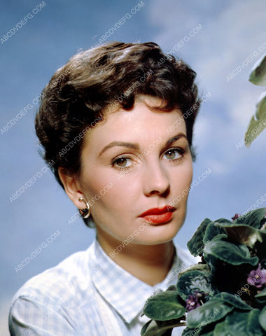 Jean Simmons and some flowers portrait 8b20-10407