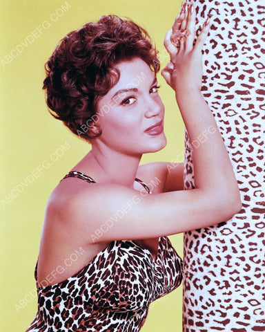 Connie Francis in sexy leopard print swimsuit 8b20-10791