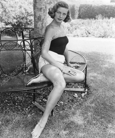 lovely Lauren Bacall in the backyard 8b20-10978