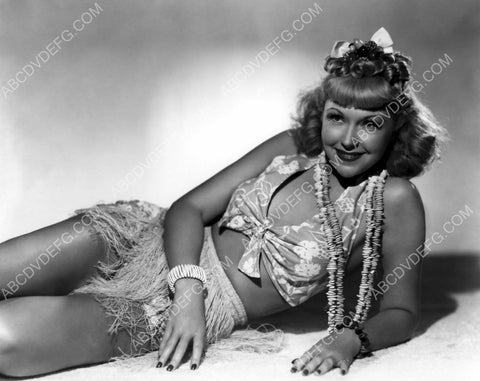 Joyce Compton sexy in grass skirt 8b20-11167