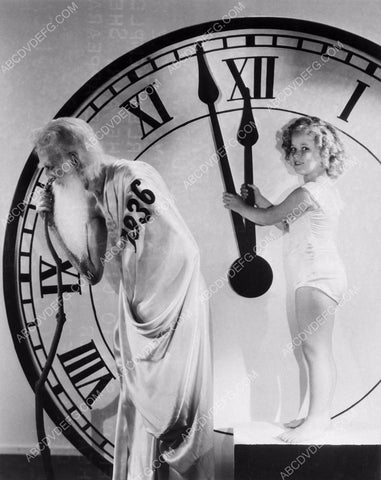 Shirley Temple Father Time greet New Year 1936 for all 8b20-1117