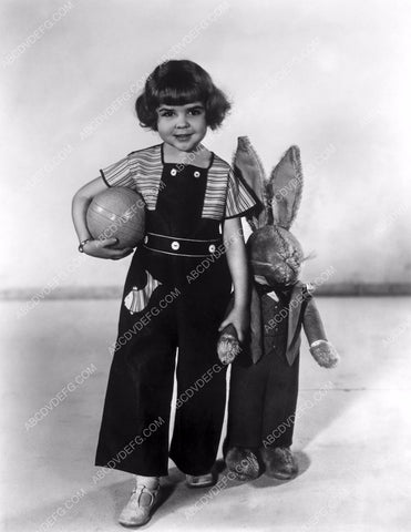 Our Gang Darla Hood and a stuffed rabbit 8b20-11228