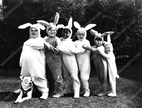Our Gang Jean Darling Wheezer Farina other dressed as Easter Bunny 8b20-11232