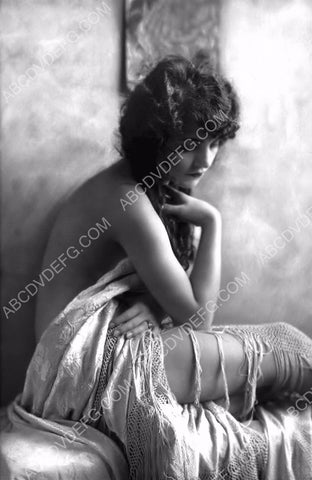sexy Peggy Shannon naked in tattered sheet pre-code pose 8b20-11331