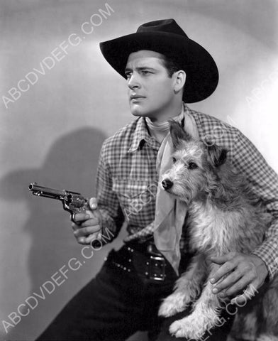 cowboy star Charles Starrett and his dog 8b20-11801