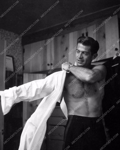 handsome George Nader getting dressed 8b20-12089