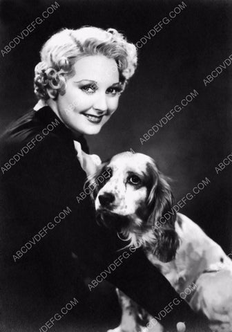 cute Thelma Todd with her dog portrait 8b20-1210