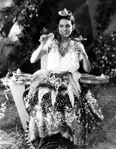 Mexican actress Raquel Torres with minature sombrero 8b20-1223
