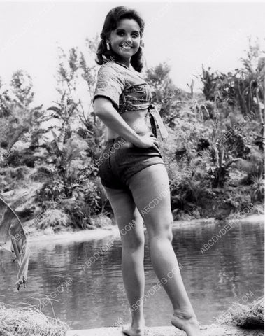 sexy Dawn Welles in denim shorts ready to dip toes in the pond 8b20-12577