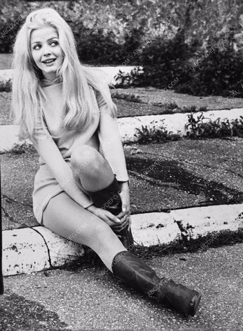 Ewa Aulin in mod skirt and go-go boots 8b20-12590