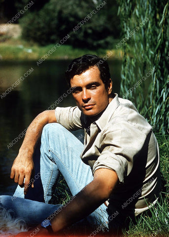 Gardner McKay sitting by the lake 8b20-12891