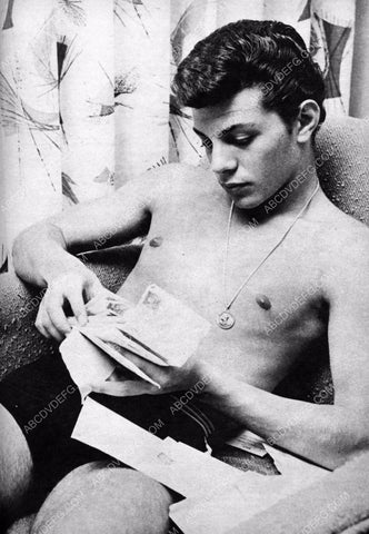 Frankie Avalon laying around in his swimsuit 8b20-12918
