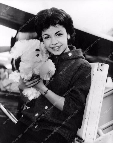 Annette Funicello and her stuffed animal 8b20-13023
