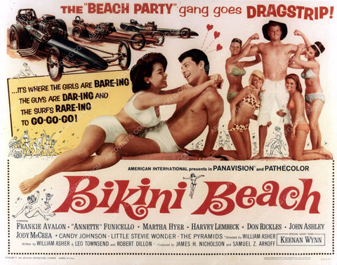 ad slick Annette Funicello Frankie Avalon film Bikini Beach 8b20-13025