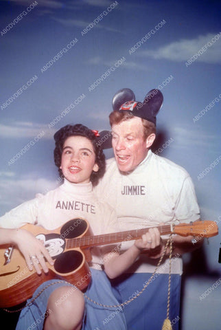 Annette Funicello & Jimmie playing a Mickey Mouse guitar 8b20-13030