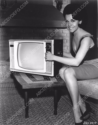 Annette Funicello and her new portable TV set 8b20-13107