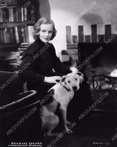 Frances Farmer poses with her dog 8b20-13661