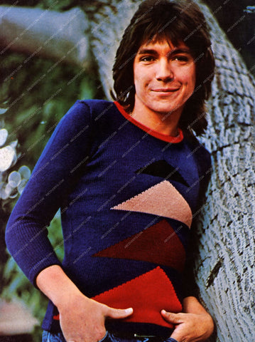 rock star David Cassidy leaning on a tree 8b20-13856