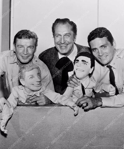Richard Basehart Vincent Price David Hedison w dummies of selves 8b20-13974