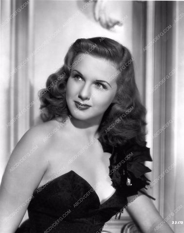 Deanna Durbin sexy in strapless black dress 8b20-14350