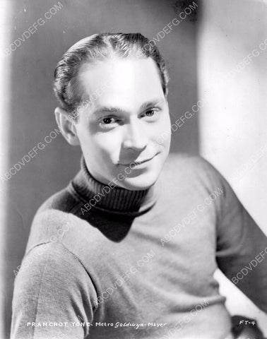 Franchot Tone in turtleneck portrait 8b20-14394