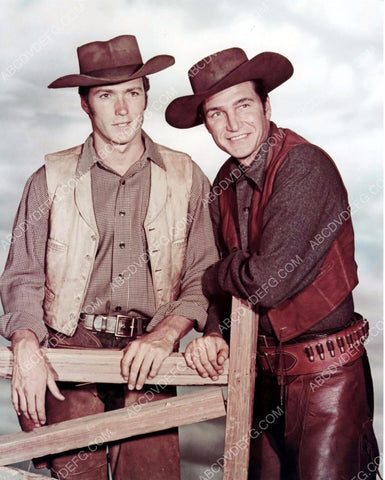 Clint Eastwood Eric Fleming TV Rawhide 8b20-14524