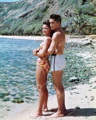 Joan Blackman Elvis Presley in swimwear film Blue Hawaii 8b20-14539