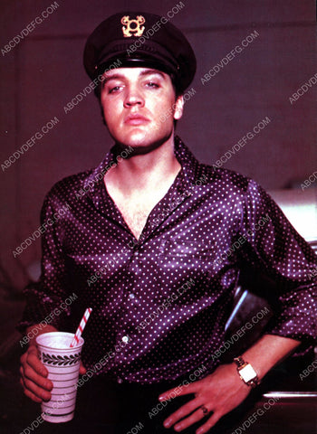 candid Elvis Presley with something to drink 8b20-14551