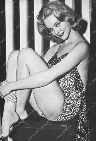 sexy Diane McBain in leopard print swimsuit 8b20-14674