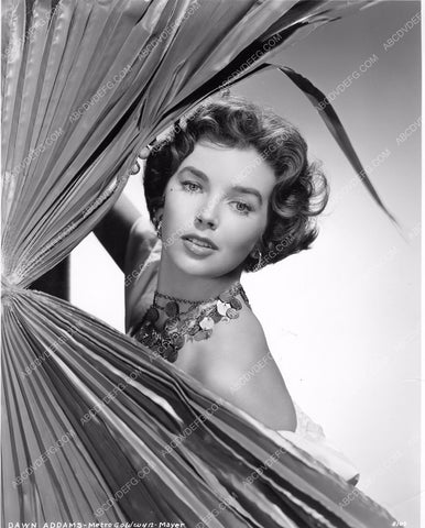 beautiful Dawn Addams behind the palms 8b20-14690