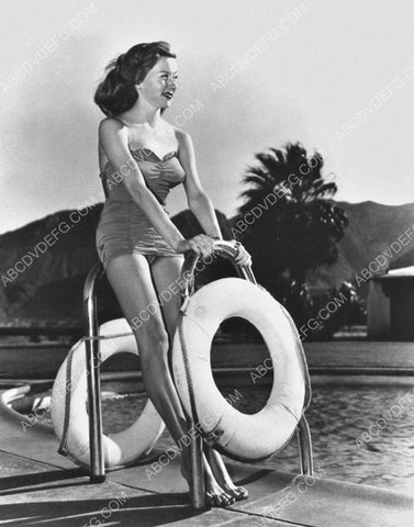 beautiful Gloria Grahame in her new swimsuit by the pool 8b20-15040