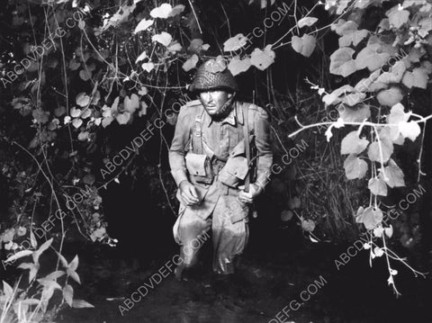 Errol Flynn in the swamp film Objective Burma 8b20-16161