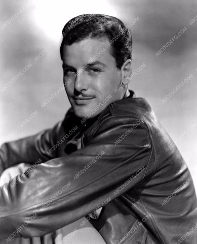 handsome Gig Young in leather jacket portrait 8b20-1674
