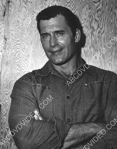 Clint Walker on set TV Cheyenne 8b20-17004