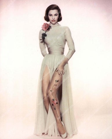 Cyd Charisse and leg flower tattoo 8b20-17008