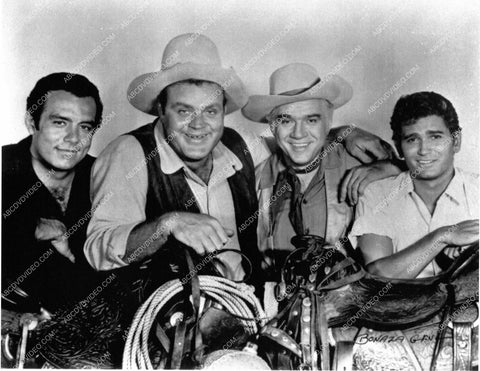 Lorne Greene Dan Blocker Michael Landon Pernell Roberts TV Bonanza 8b20-17053