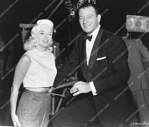 Diana Dors and John Wayne on set film I Married a Woman 8b20-17319