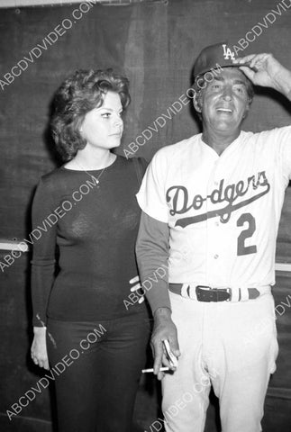Dean Martin in Los Angeles Dodgers uniform w some babe 8b20-17800