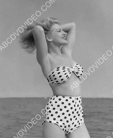 sexy pinup model Chili Williams in a polka dot bikini 8b20-17939