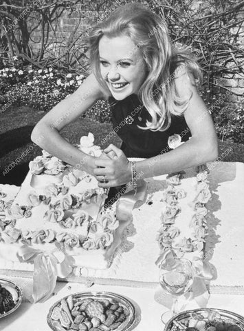 Hayley Mills cutting a cake 8b20-18100