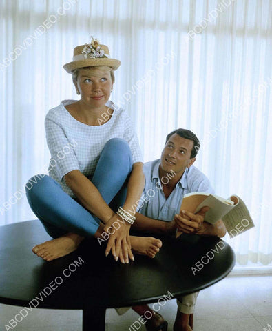 Doris Day and Rock Hudson go over the script 8b20-18198