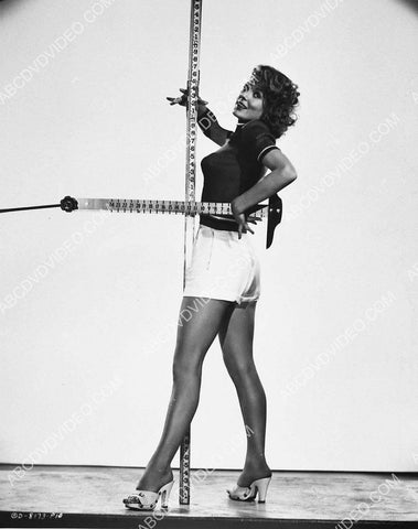 sexy pinup Joan Vohs has t-square and measuring stick for precise measurements 8b20-20373