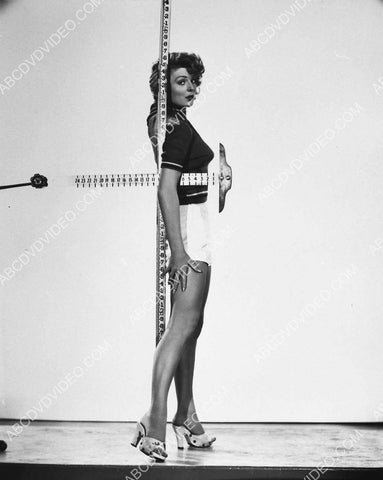 sexy pinup Joan Vohs has t-square and measuring stick for precise measurements 8b20-20378