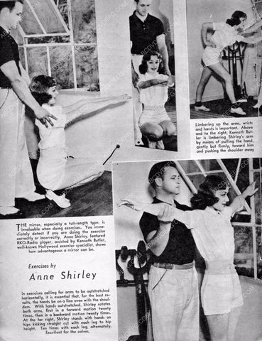 magazine article on Anne Shirley's workout regiment 8b20-2815