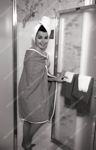 Annette Funicello getting out of the shower wrapped in a towel 8b20-2951
