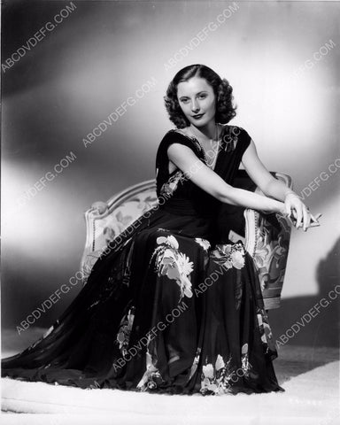 gorgeous Barbara Stanwyck seated portrait 8b20-3444