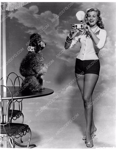 sexy Anita Ekberg takes her dog's picture w 3-D 3d camera 8b20-3956