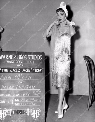 Ann Blyth wardrobe costume slate shot film The Helen Morgan Story 8b20-4047